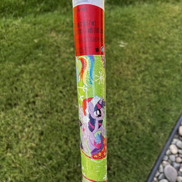 My Little Pony Other - My Little Pony VINTAGE Wrapping Paper 60sq Ft 3.33ft by 6yd Christmas Green